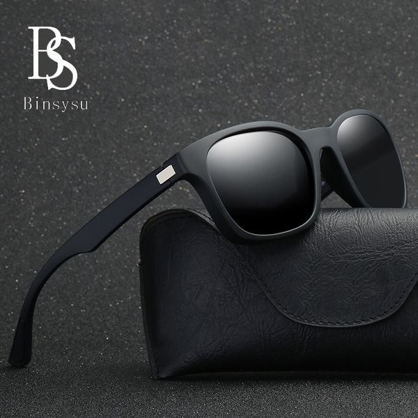 

новый бренд классический поляризованные очки мужчины вождения черный квадрат кадров очки мужчины солнцезащитные очки для мужчин wome óculos, White;black