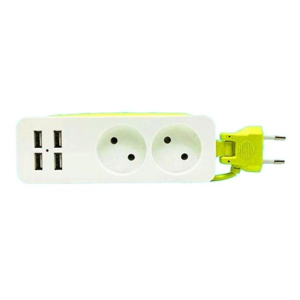 

extension socket portable smart plug 4 usb port power strip eu plug cable wall multiple socket 1.5m cable mobile phones smart