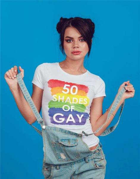 

50 shades of gay gay pride t shirt tshirt lesbian lgbt fashion classic tee shirt