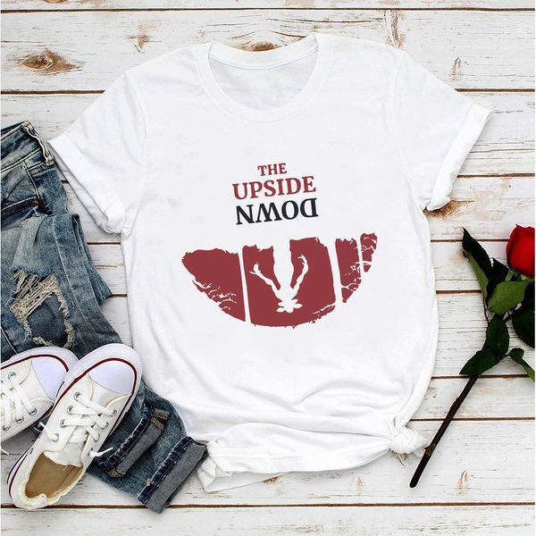 

stranger things 3 the upside down hawkins funny tee gift t shirt women summer new white casual femme girl tshirt