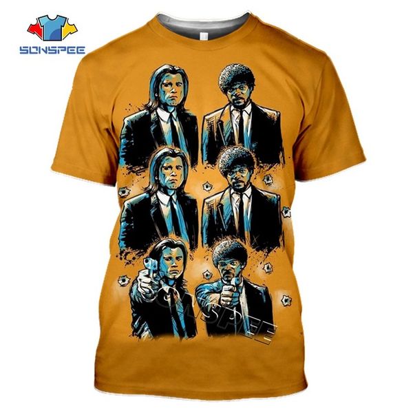 

men movie pulp fiction poster virgin mary 3d print shirts anime oversized hippie men clothing