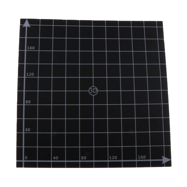 

black 3d printing build surface 220x220mm square heat bed platform sticker