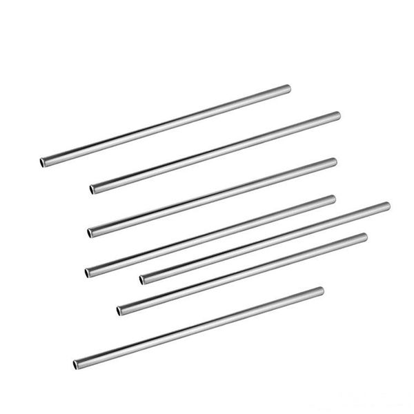 

215mm length durable stainless steel straight drinking straw straws metal bar family kitchen mugs cups ing