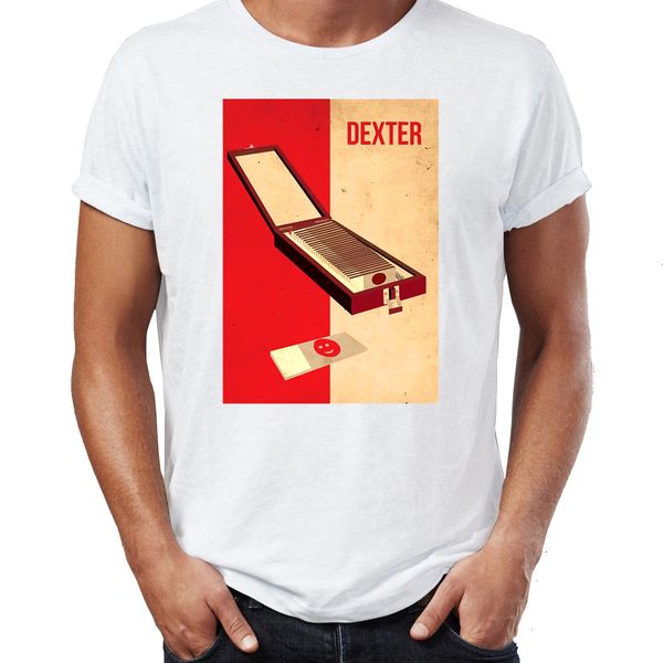 

men's t shirt dexter morgan's blood sample collection miami awesome artwork printed tee