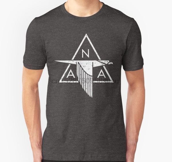 

мужчины тенниски с коротким рукавом north american aviation (naa) vintage логотип проблемные белой мужской тенниска один шеи женщины тенниск