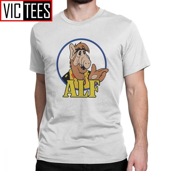 

alf men t shirt tv gordon shumway sitcom cat series alien fun tee shirt camiseta t-shirt 100 premium cotton europe sweatshirt