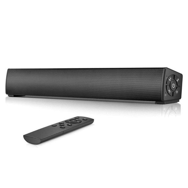 

20w home theater speaker wired & wireless bluetooth 5.0 soundbar portable mini sound bar with remote control for pc moible phone
