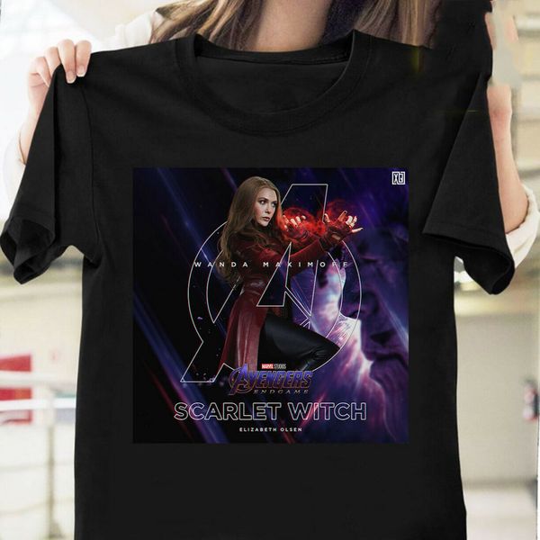 

scarlet witch endgame t shirt black size s-3xl loose size tee shirt