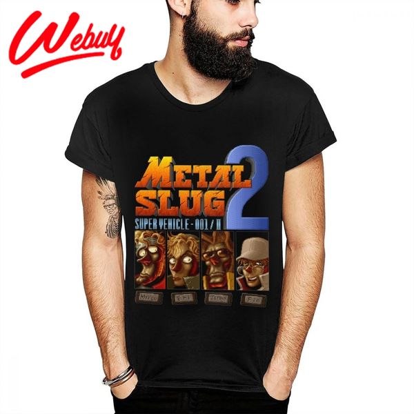 

arcade game metal slug 2 t shirt male crewneck t-shirt retro deisgn comfortable cotton tee shirt