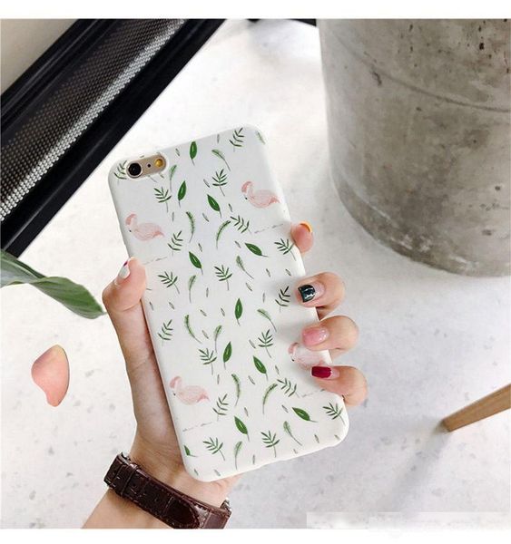 

case for iphone 7 plus iphone 8 plus flamingo ultra-thin matte silicone soft cover tpu protective case