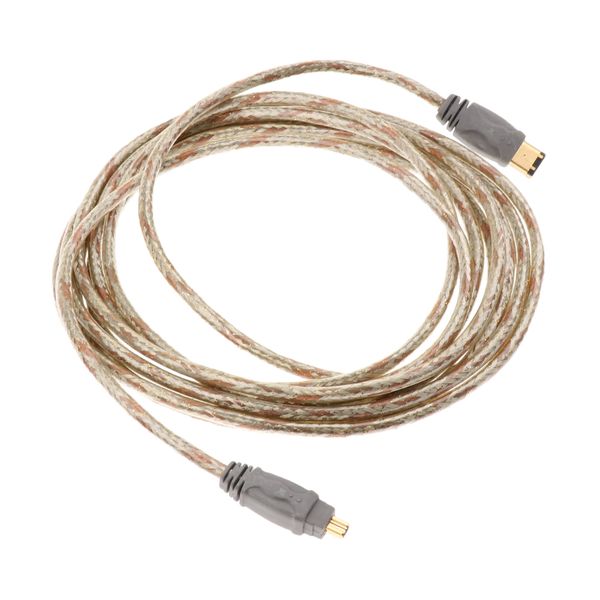 

data cable fire cable ieee 1394 6-pin to 4pin for mini dv hdv camcorder to pc 4.5meter