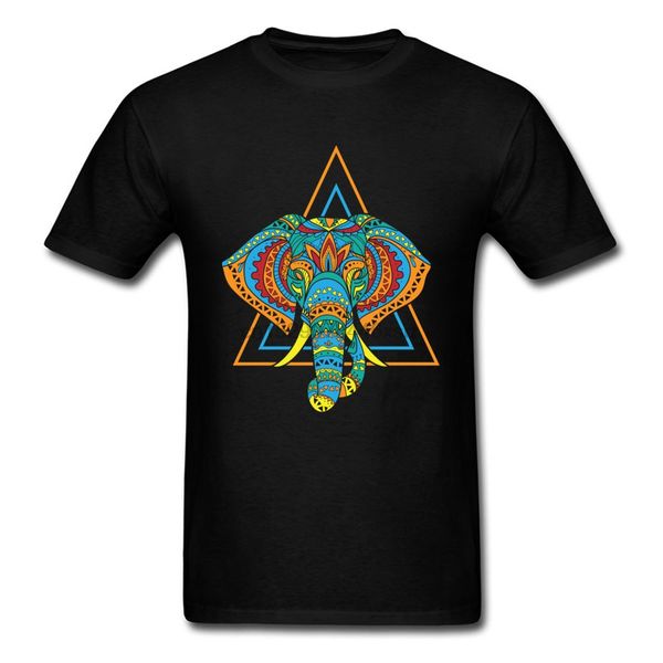 

elephant mandala t shirt for man mystery graphic t-shirt mens clothing summer tshirt unique design geometric tees