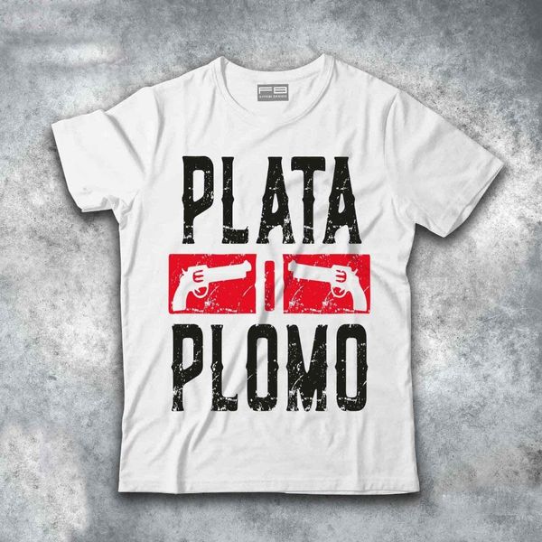 

t-shirt uomo narcos tv plata o plomo pablo escobar respect 2019 male harajuku fitness brand clothing funny shirt