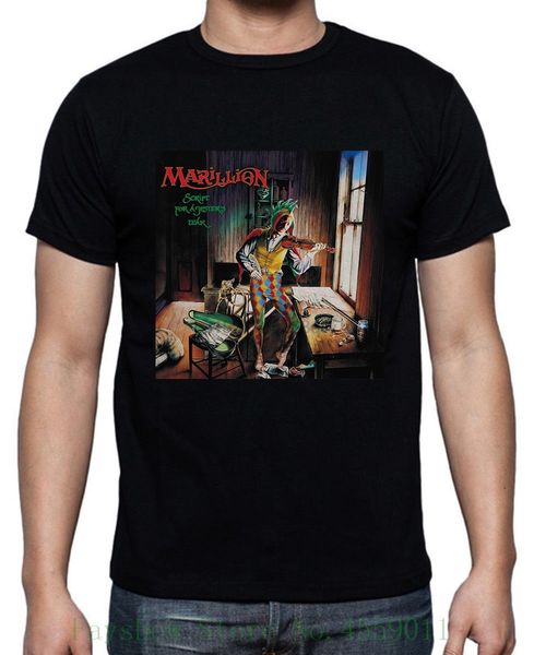 

marillion script for a jester tear 83 men black t shirt size m 5xl short sleeve summer style sport hooded sweatshirt hoodie