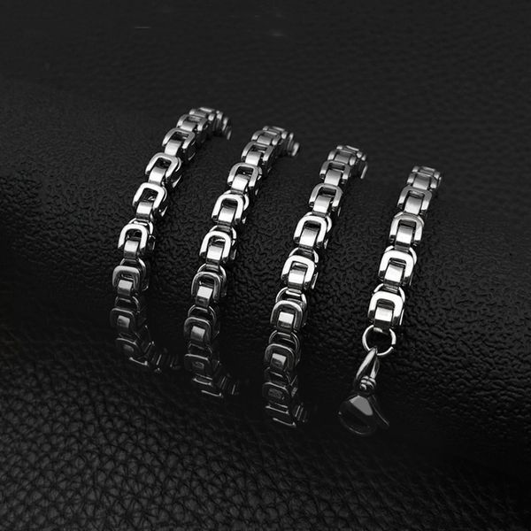 

fashion titanium steel domineering imperial chain stainless steel necklace men's jewelry sale, Silver