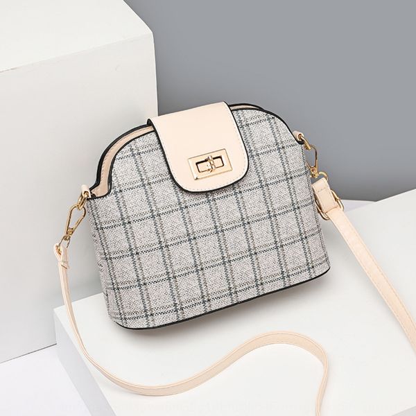 

2020 лето новый все-матч моды плед одно плечо оболочки crossbody корейский стиль случайные оболочки мешок женщин маленький мешок lvpnc