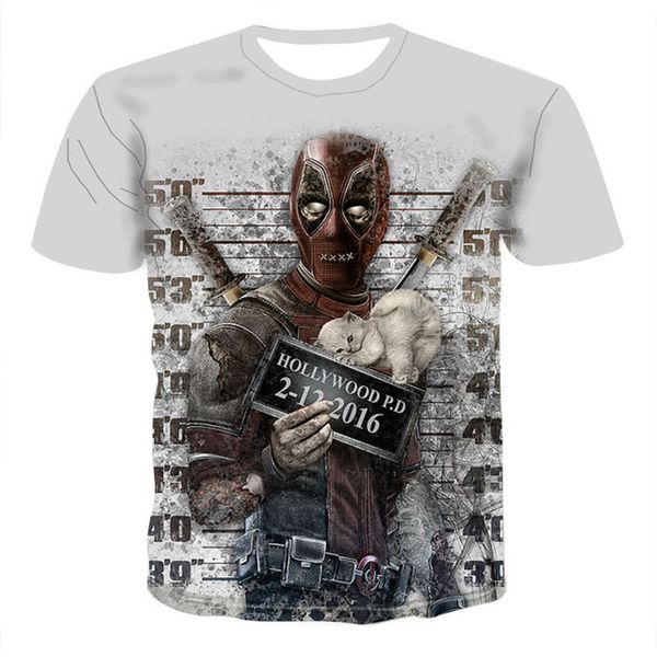 

new summer print venom quick-drying 3d print shirts plus size kawaii horror men clothing