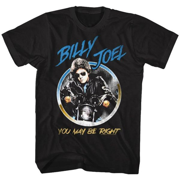 

billy joel singer songwriter pianist classic rock concert tour t-shirt 2 funny tee casual o neck