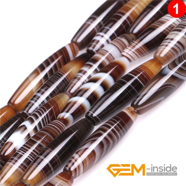 

other natural botswana onyx sardonyx agat stone beads diy rice tube loose for jewelry making strand 15 inch wholesale