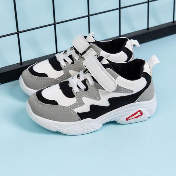 

boys and girls shoes daily wear non-slip nylon buckle sports shoes large children casual sport wear breathable g3, Black