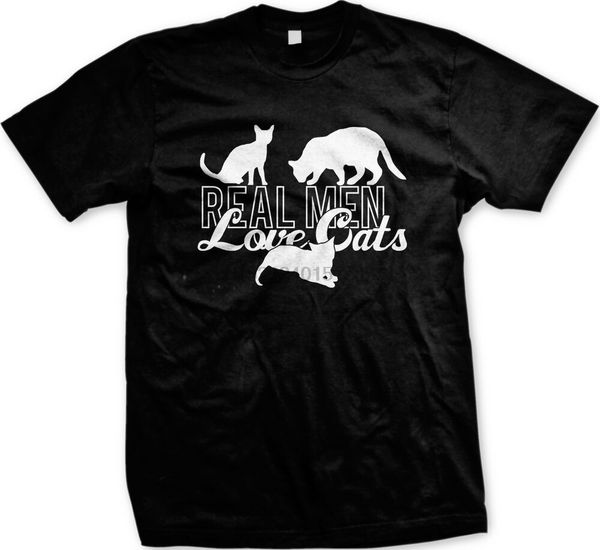 

sale real men love cats funny t-shirt