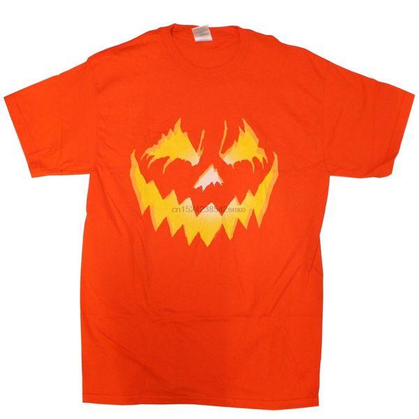 

jack-o-lantern halloween pumpkin orange t-shirt size medium - cotton