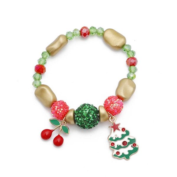 

новые ювелирные изделия christmas kid коренастый bubblegum бисер браслет девушки детей эмаль подвеска ссылка браслет дружбы подарков, Black