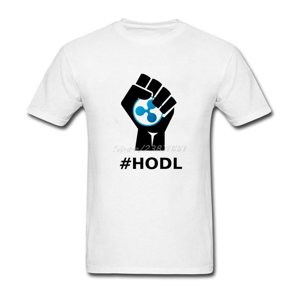 

hodl ripple xrp logo t shirt short sleeve custom t-shirt men fashion swag cotton crewneck 3xl men shirts