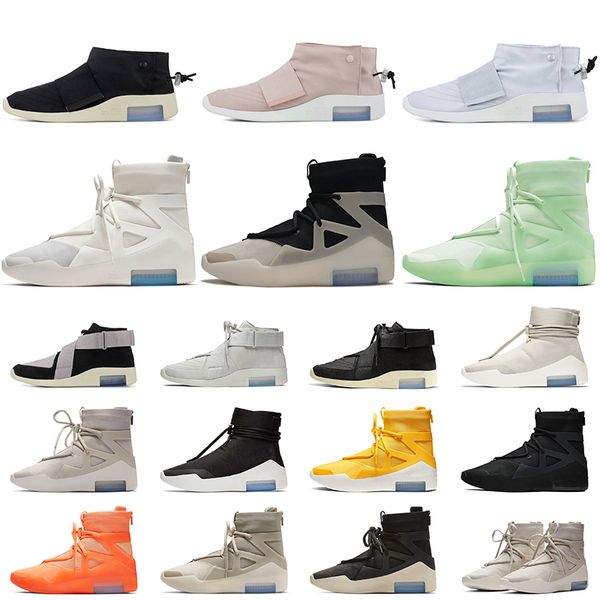 

wholesale 2020 mens fear of god fashion basketball boots low raid black light bone around trainers sport shoes 36-46 with box