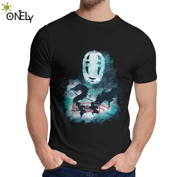 

spirited away tee shirt leisure round collar new design men's retro t shirt