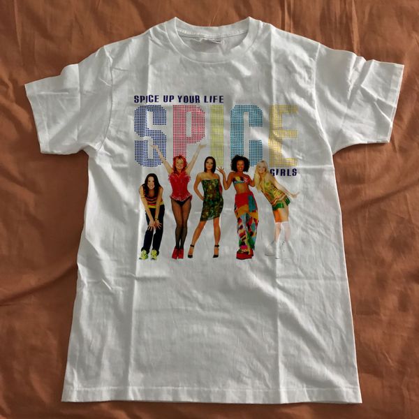 

spice girls shirt vintage 1997 spice world movie spice up your life pop reprint men t shirt print cotton short sleeve t-shirt
