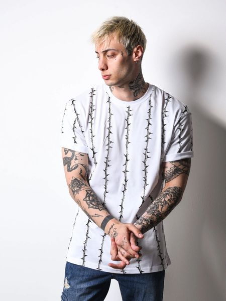 

mens breathable fitness t shirt skateboard short sleeve summer running tees homme hip hop clothes, White;black