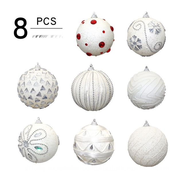 

8cm white foam ball scene pendant ball ball christmas ballarrangement pendant christmas tree decoration 1z7ry