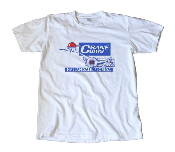 

crane cams decal t-shirt - rod, drag racing, speed