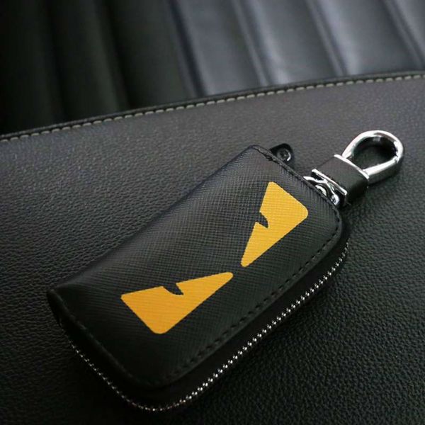 

key holder keychains bags designer key bag handmade keychain leather stylish key buckle 4 models optional highly quality, Silver