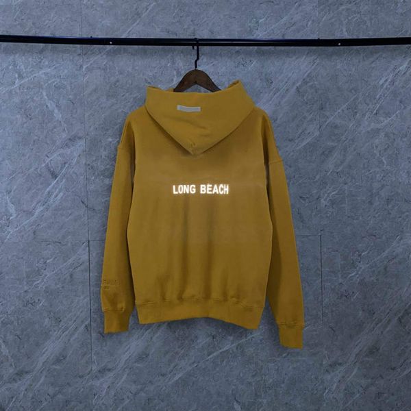 

fashion mens hoodies velvet down letter luminous hoodies for men sweatshirt long-sleeved mens pullovers streewear clothes s-xl, Black