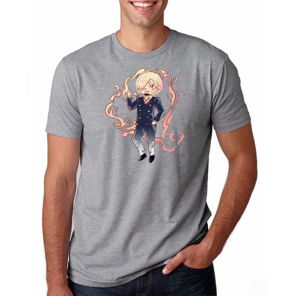 

one piece chef санджи печать t рубашка с коротким рукавом мода санджи футболки