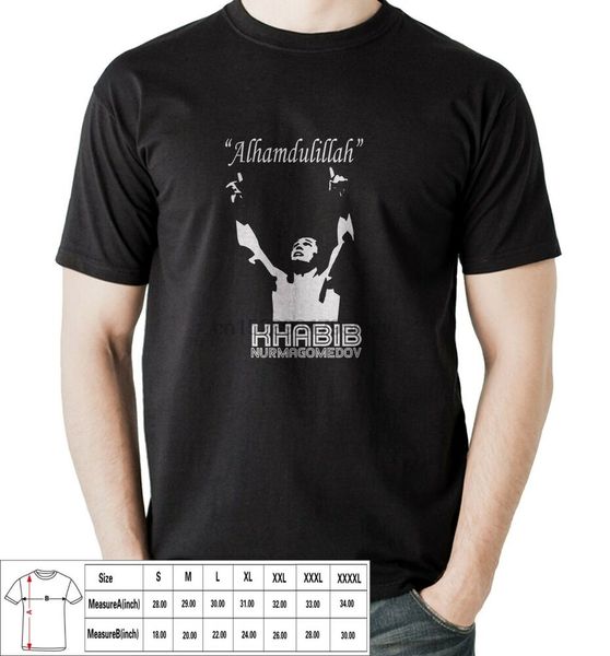 

alhamdulillah khabib nurmagomedov islam moslem t-shirts for mens usa size
