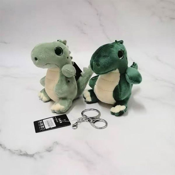 

cute fragrance dinosaur plush keychain lovely animal key chain children bag pendant accessories keyring kids gifts, Silver