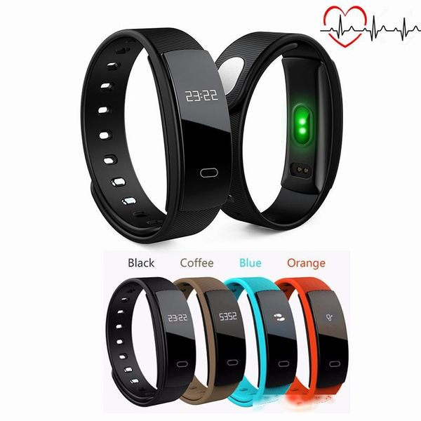 

qs80 smart wristband blood pressure bracelet heart rate fitness sleep measure waterproof for android ios ing