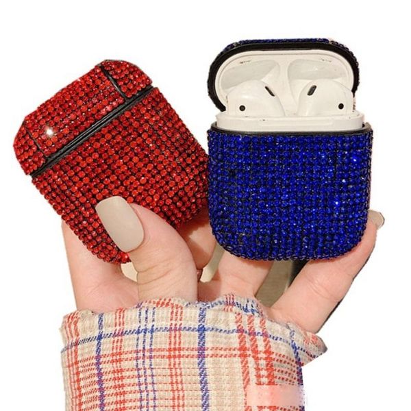 

new luxury for airpods 1 2 3 pro protective case rhinestone diamond crystal bling bling cover glitter earphone protector