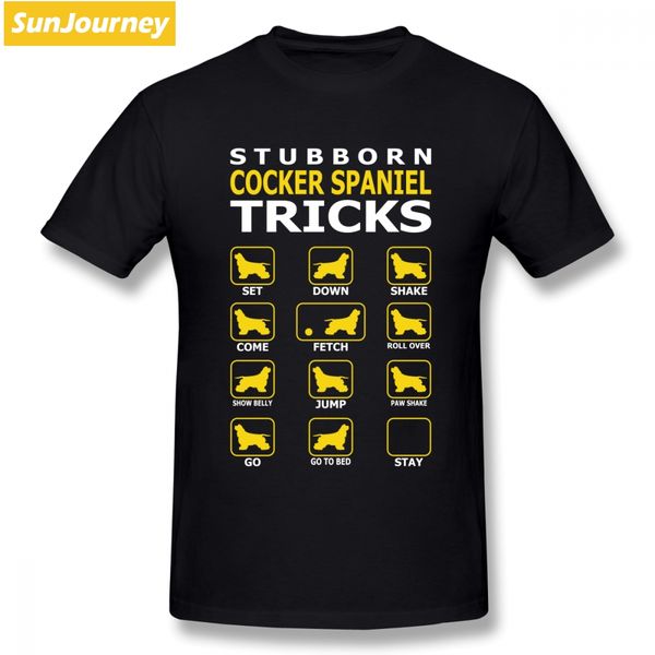 

cocker spaniel dog men t shirt new crazy big size cotton short sleeve custom fitness men