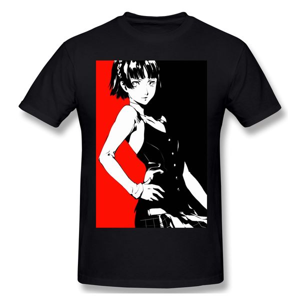 

t shirts men makoto nijima on red and black t-shirt father day 100% cotton clothing persona 5 pure cotton tees