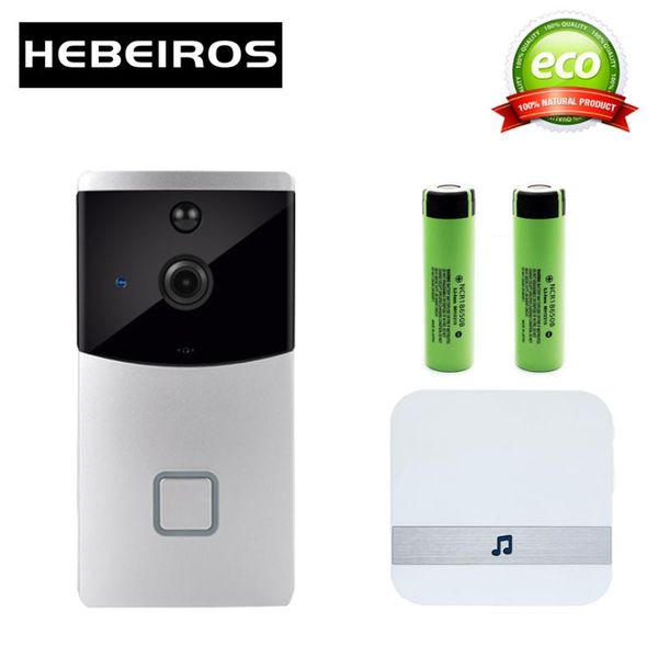 

doorbells hebeiros 1080p video doorbell 2mp wireless intercom security cctv wifi ip camera night vision pir motion detector