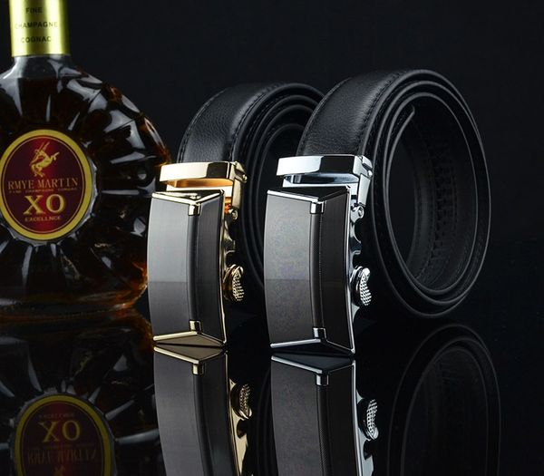 

men belts fashion men's genuine leather belt strap designer automatic personality belts suit trousers belt, Black;brown