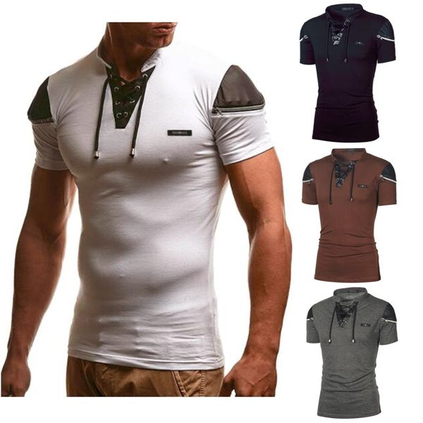 

мужчины футболки с коротким рукавом назови цвет футболки мужские тонкий lead o-образным вырезом с коротким рукавом топы мужской повседневный, White;black