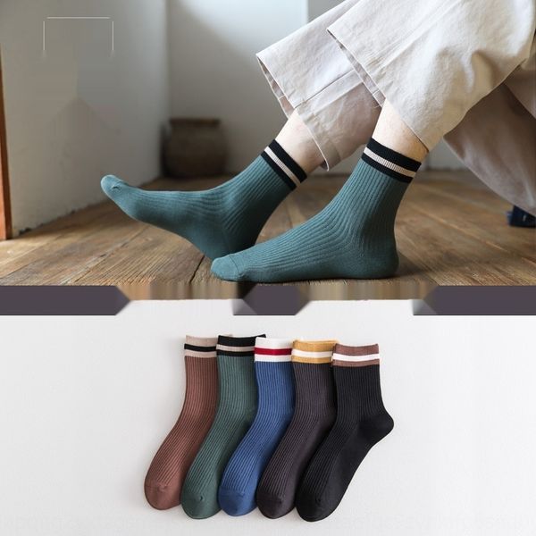 

мужской середина ноги осени хлопка и socksand зимних носков хлопок корейского дезодорант пот абсорбента дышащего длинных ноги мужских носки, Black