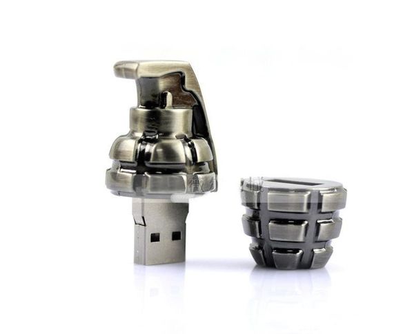 

cartoon metal grenades pen drive 4g 8g 16gb 32gb 64gb bomb guns usb flash drive u86