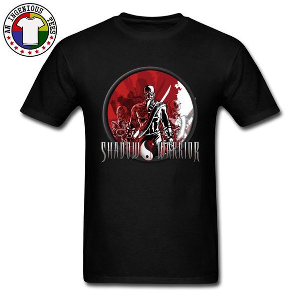 

game yin yang shadow warrior transparent print t shirt for men thanksgiving day shirt 100% cotton cool tee shirt custom