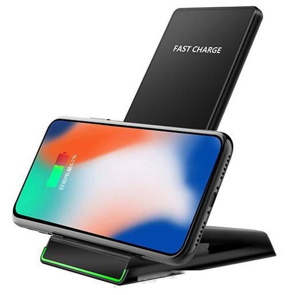 

fast wireless charger for iphone 11 pro xs max xr * 8 vertical deskqi load support for samsung s10 s9 note 10 by ing